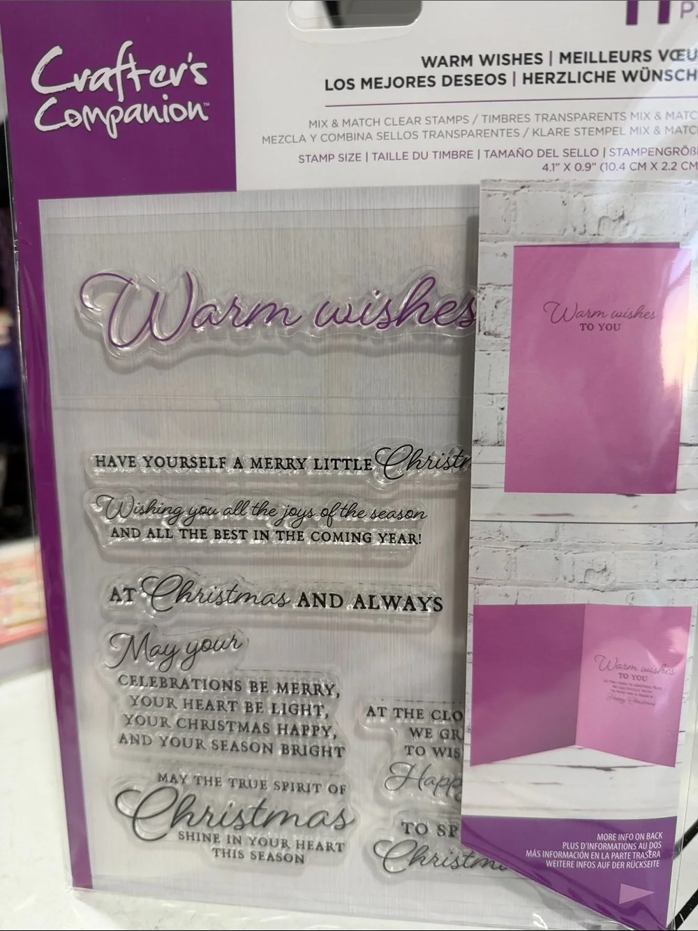 Crafters Companion ‘Warm Wishes’ stamp set